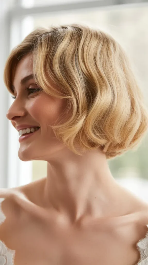 Short Bob with Beachy Waves