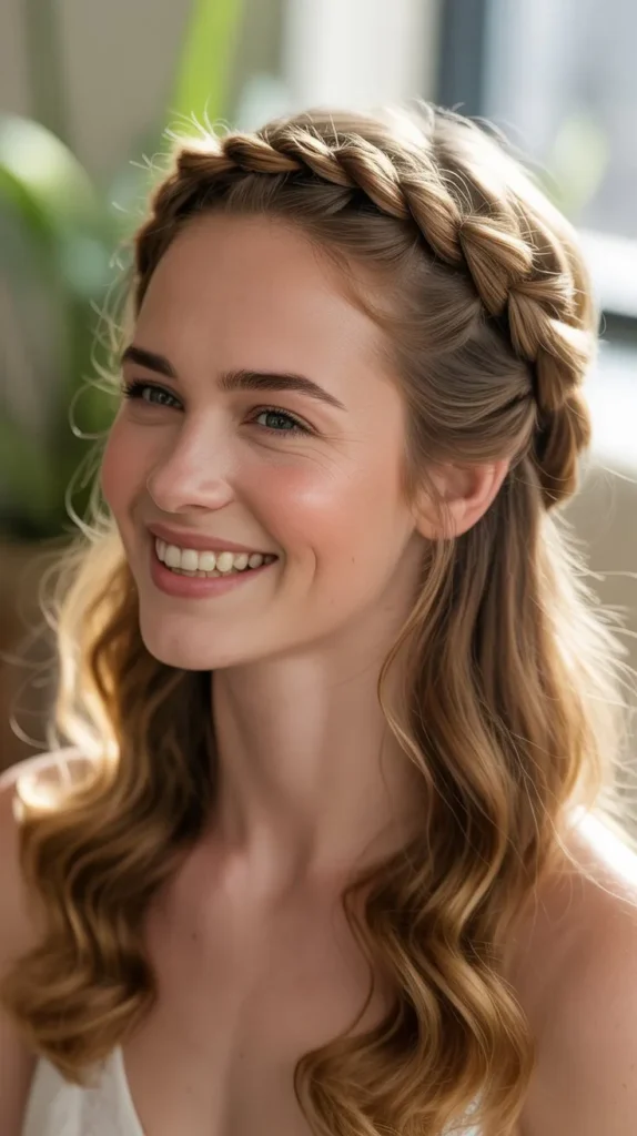 13. Twisted Half-Up Crown