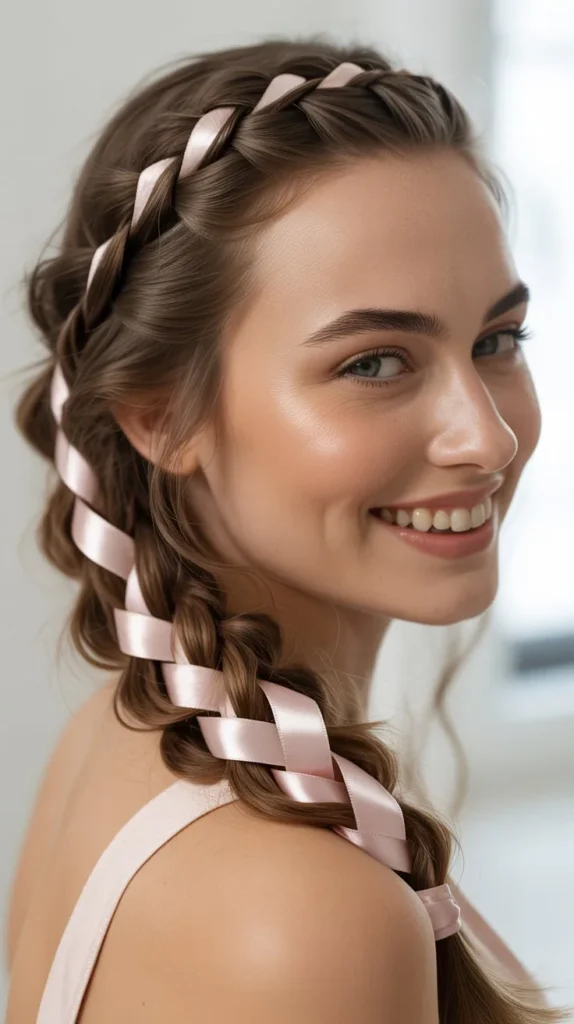 Ribbon Braid Hairstyle