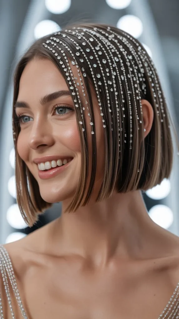 Grand Finale: Crystal-Tiara Styled Bob