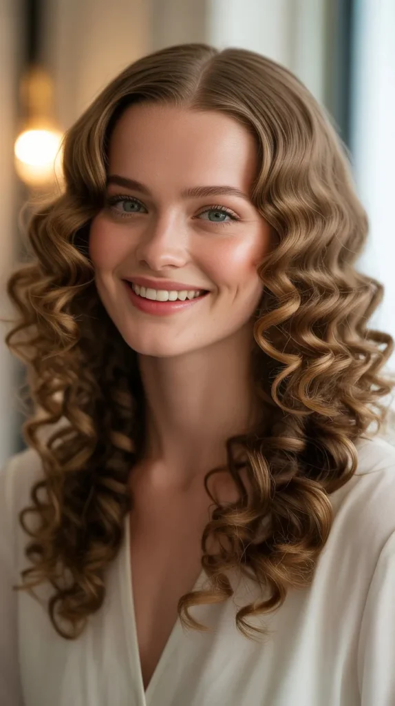 Regal Center-Part Curls