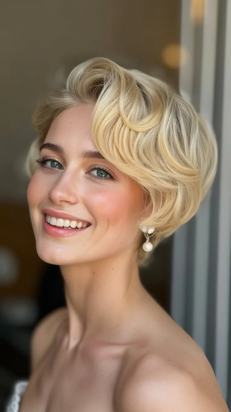 32 Blonde Short Hair Wedding Styles So Elegant