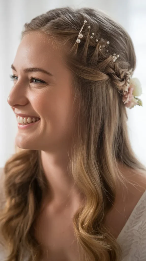 Half-Up with Decorative Back Detail