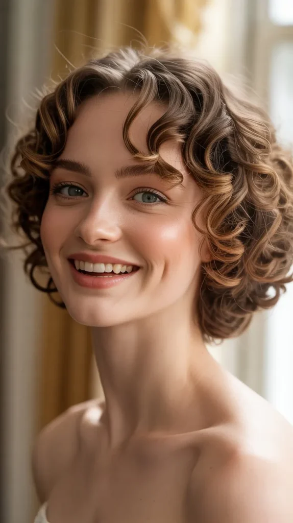 Regency-Inspired Curly Bob