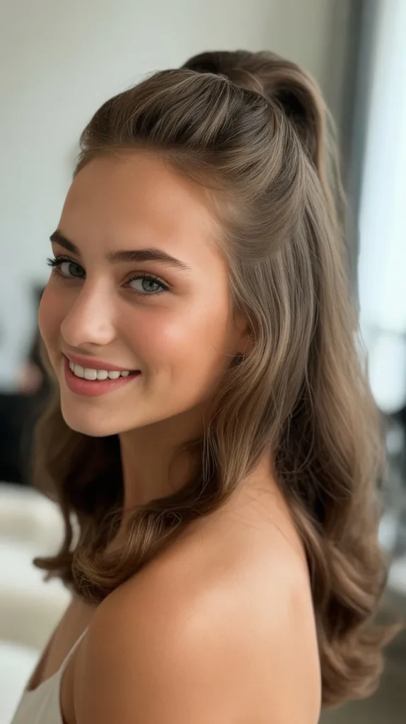 Twisted Half Ponytail