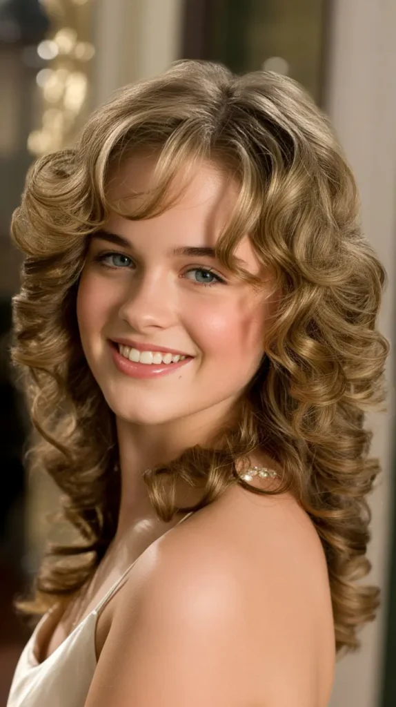 Layered Hair with Bouncy Curls