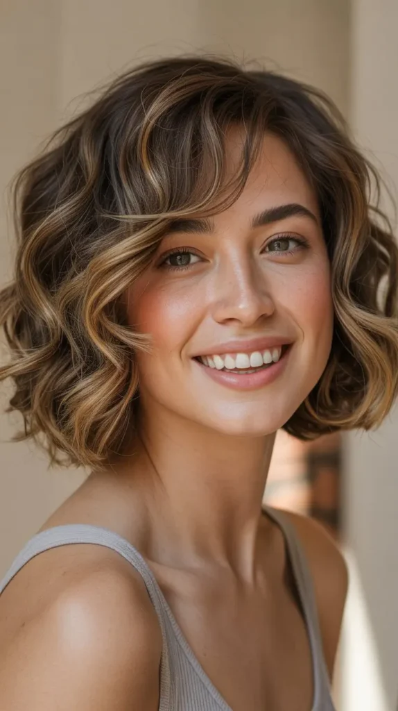 Wavy Bob with Soft Layers