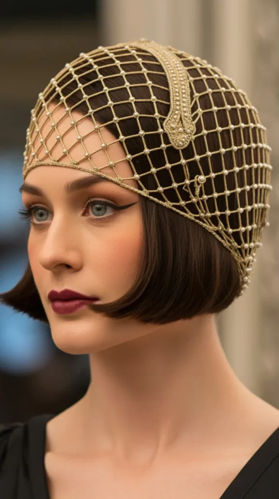 Netted or Snood-Inspired Bob