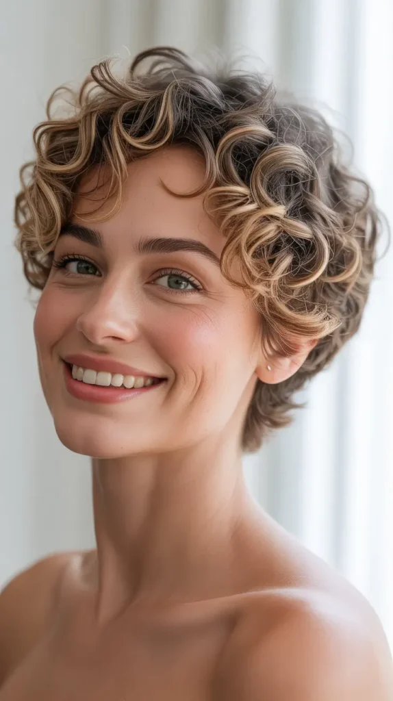 Soft Curly Pixie