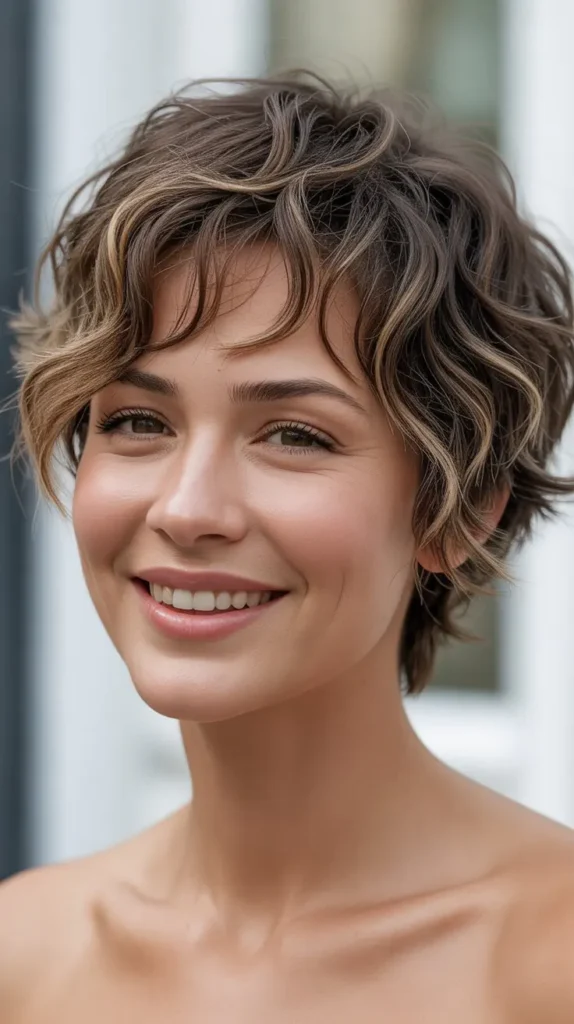 Tousled Wavy Pixie