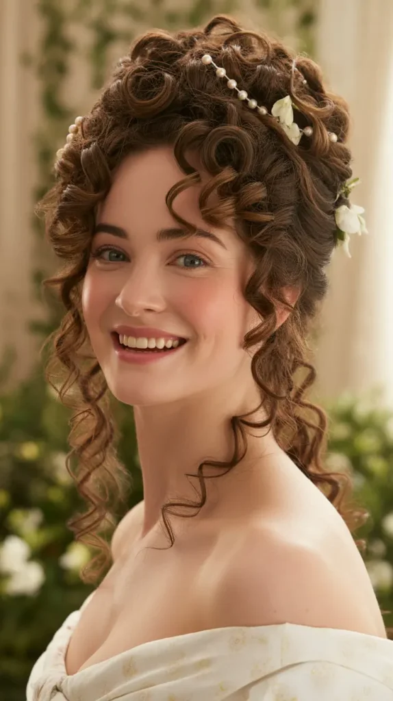 37 Curly Bridgerton Hairstyles Full of Romance