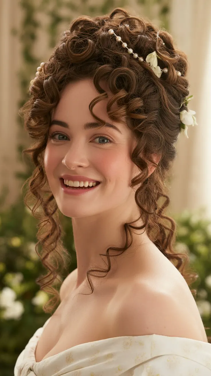 37 Curly Bridgerton Hairstyles Full of Romance