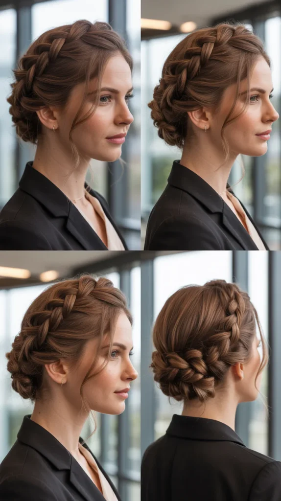 Pearl-Studded Braided Updo