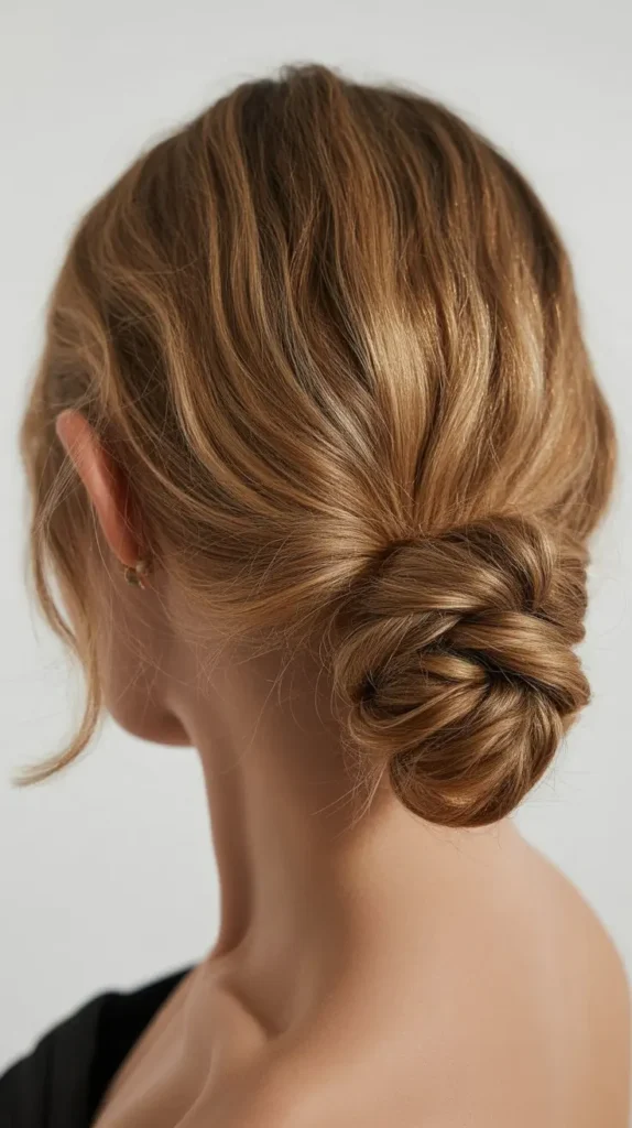 Twisted Chignon on a Lob