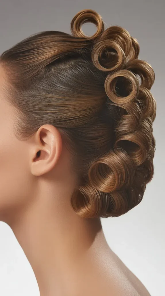  The Curled Mohawk Updo