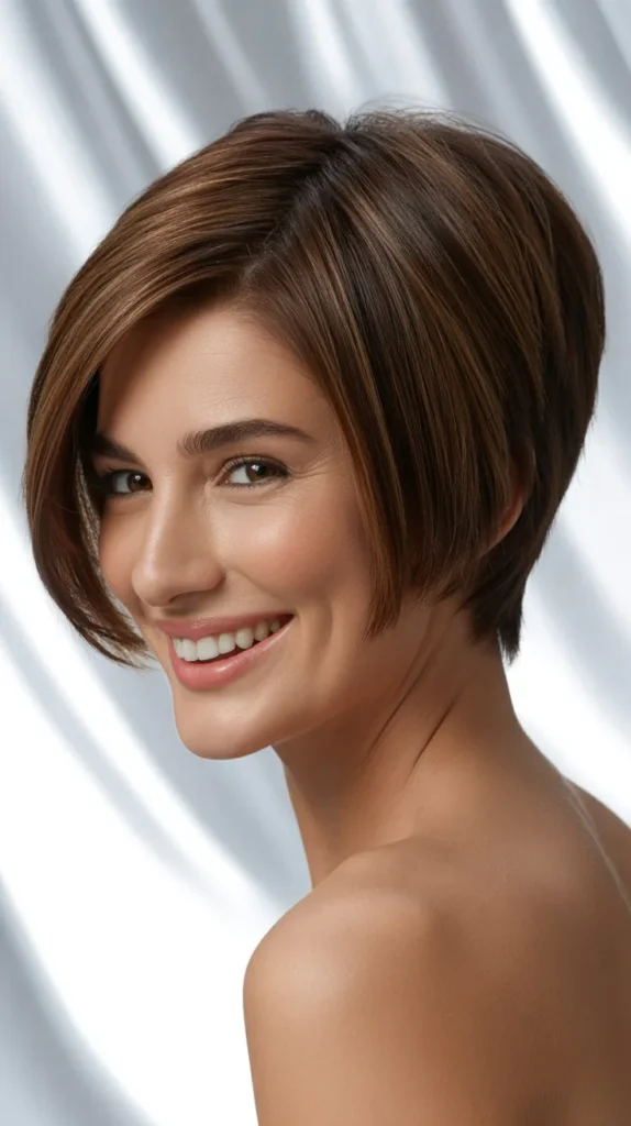 Short Wedge for Thick Hair