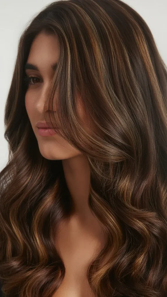 26 Stunning Lowlights for Dark Brown Hair Brunettes Will Love