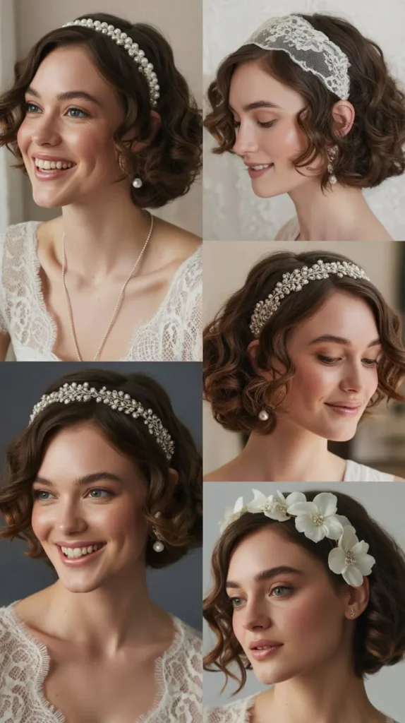  Bob with Curls and Headband