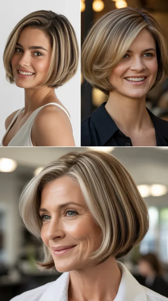 Wedge Bob with Highlights