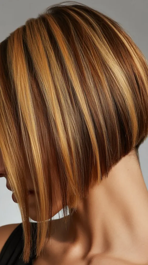 Graduated Wedge Bob with Highlights