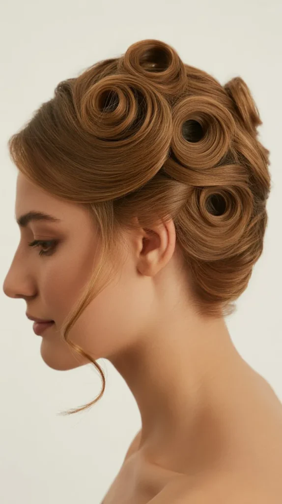 Coiled Finger Updo for Lob