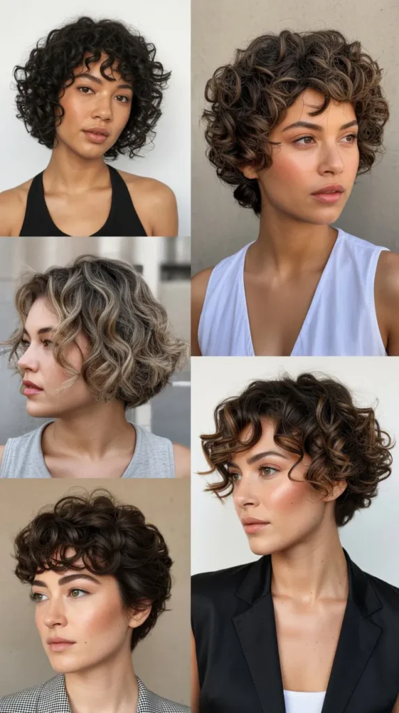 Modern Curly Wedge