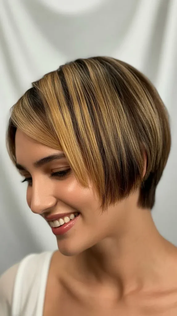Short Wedge with Highlights