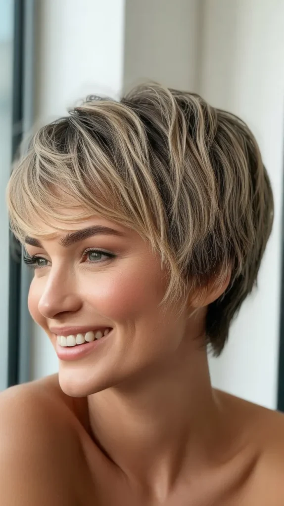 Tousled Short Wedge