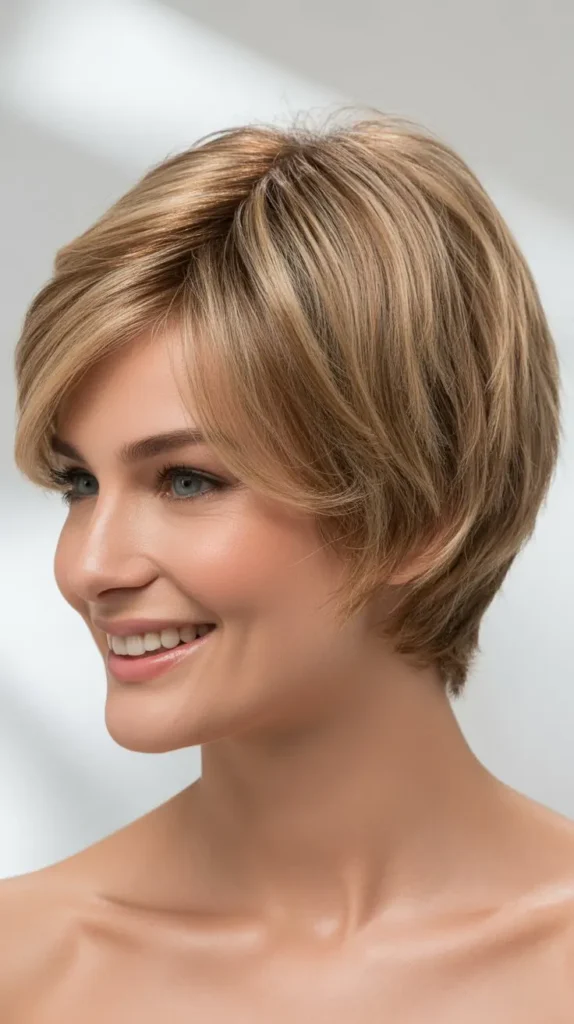 Short Wedge with Subtle Layers