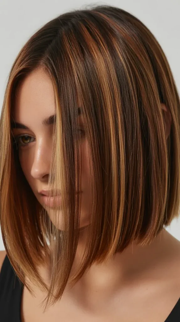 Long Bob with Highlights