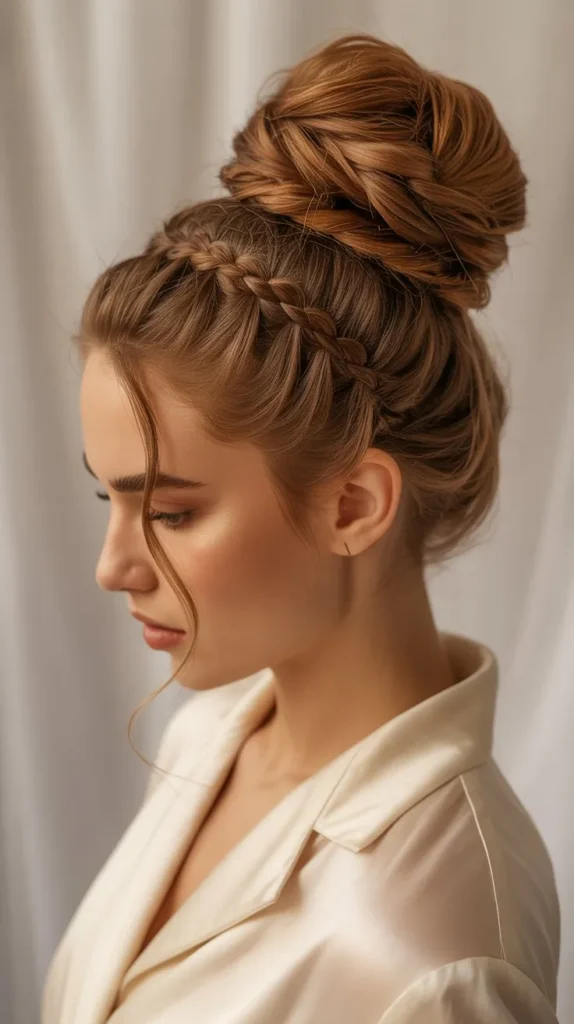 The High Braided Bun