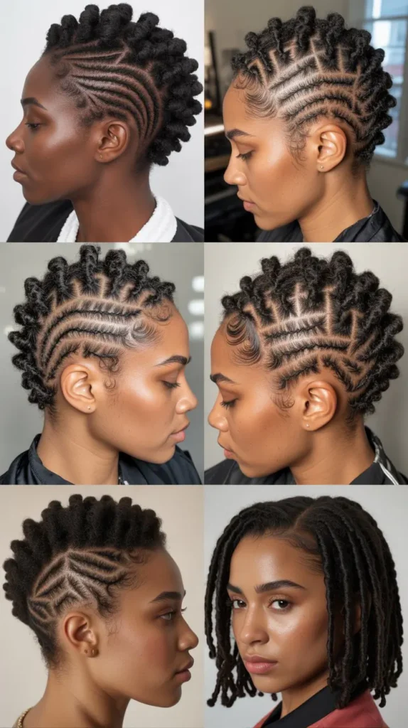  Patterned Loc Parting