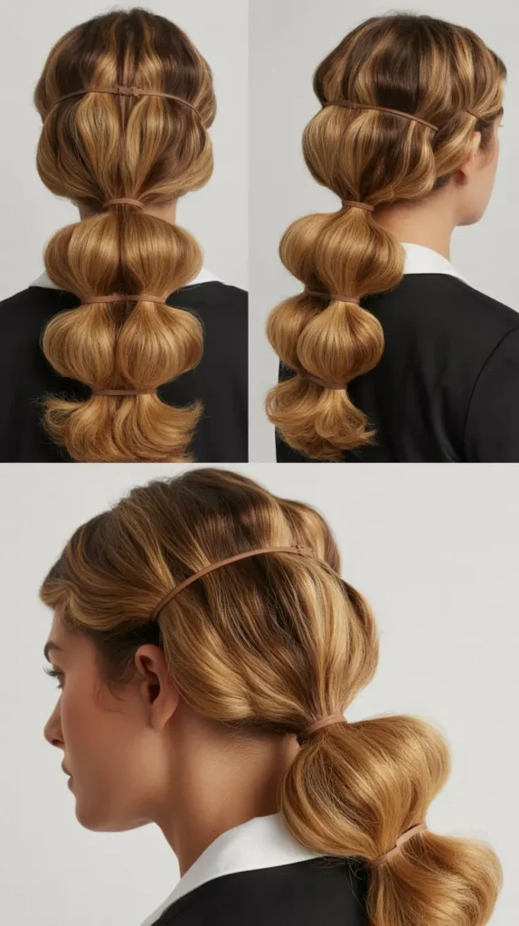 Ribbon-Tied Ponytail