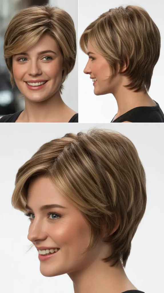  Layered A-Line Wedge