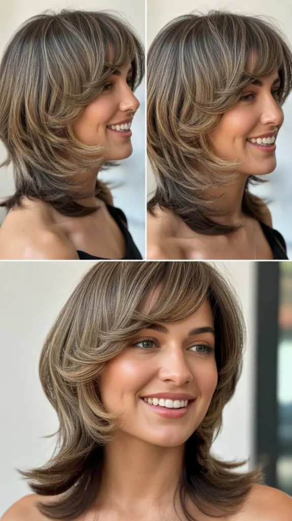 Long Wedge with Modern Shag Influence