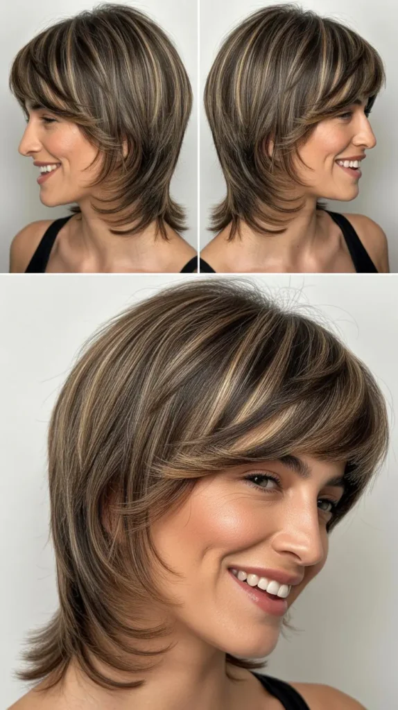Long Wedge with Razor Cut Texture