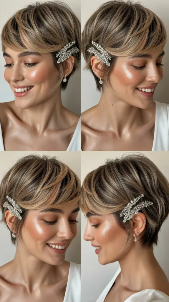  Layered Pixie with Sparkle Clips