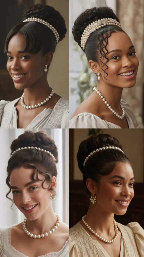 1. Pearl-Adorned Updo