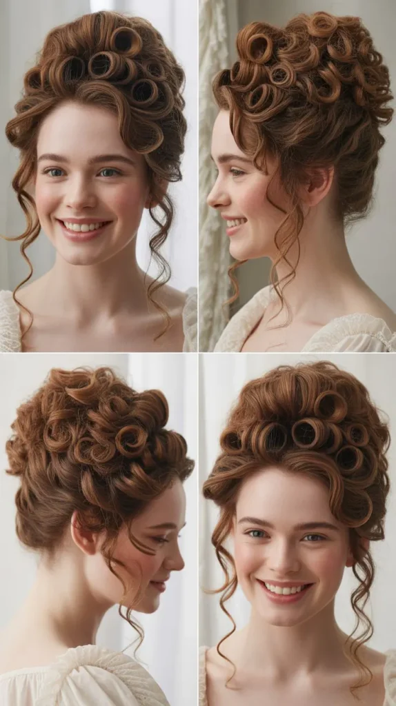 Half-Up Crown Curls