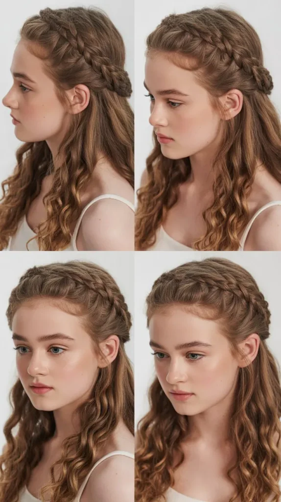 Braided Half-Up Crown