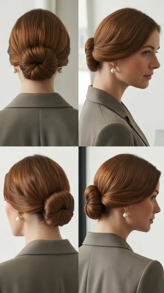 . Half-Up Slicked Back Style