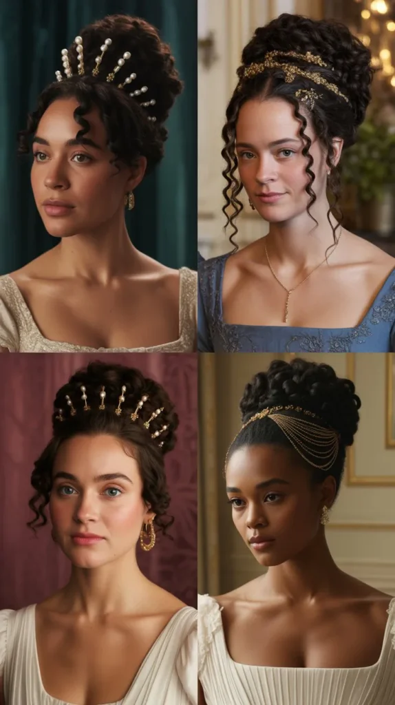 18. Locs Styled into a Regency Updo