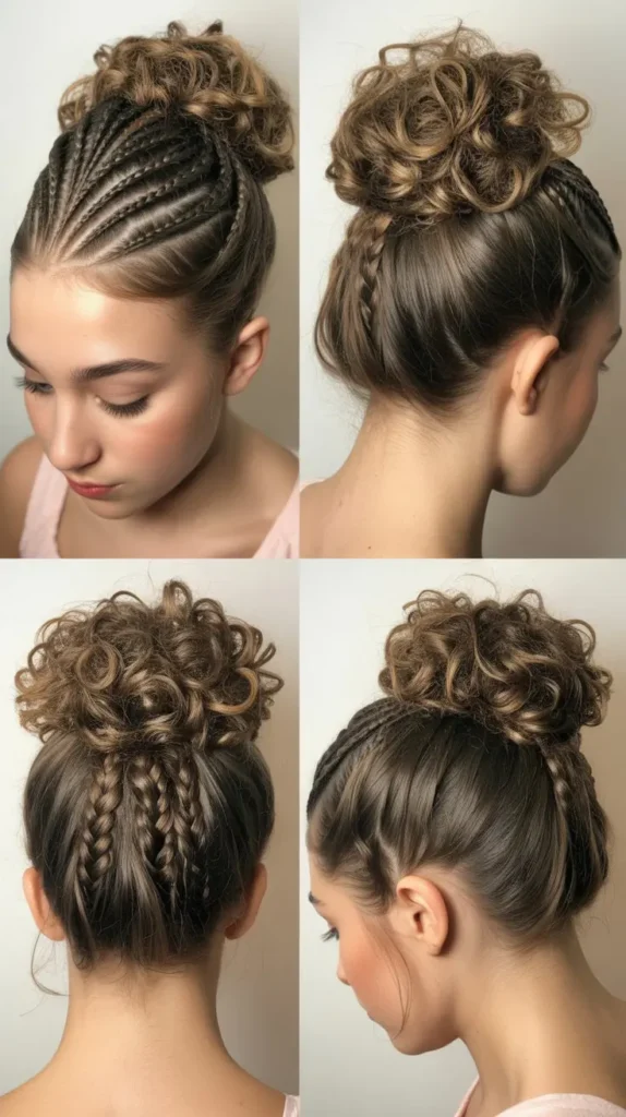 . Half-Up Space Buns