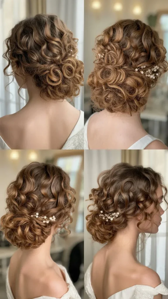 Elegant Curly Knot Updo