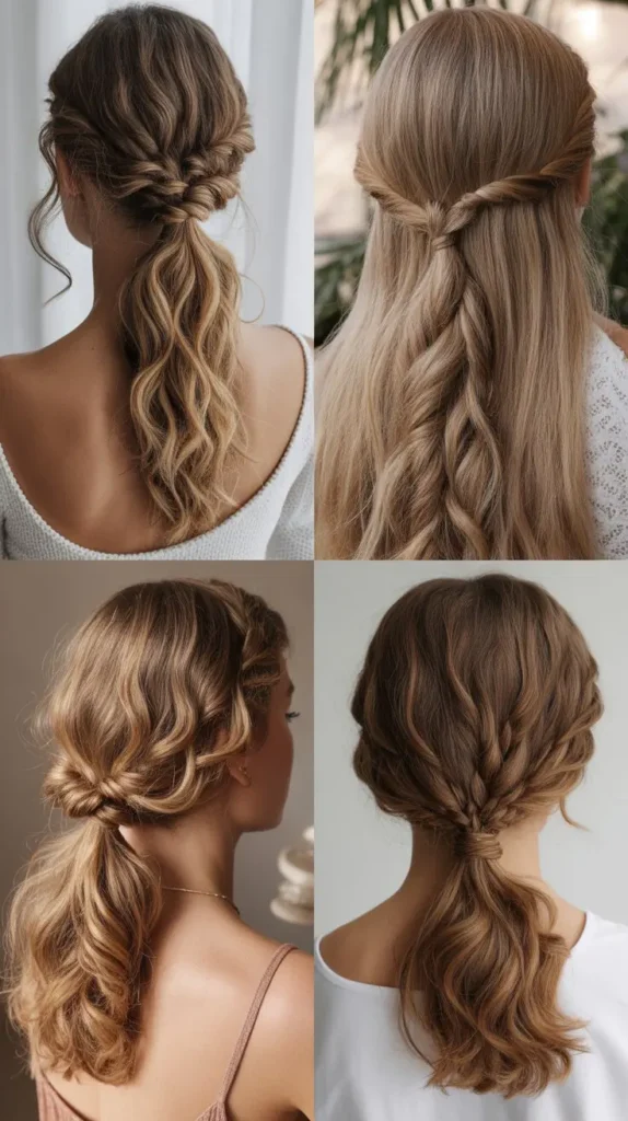Twisted Half-Up Ponytail