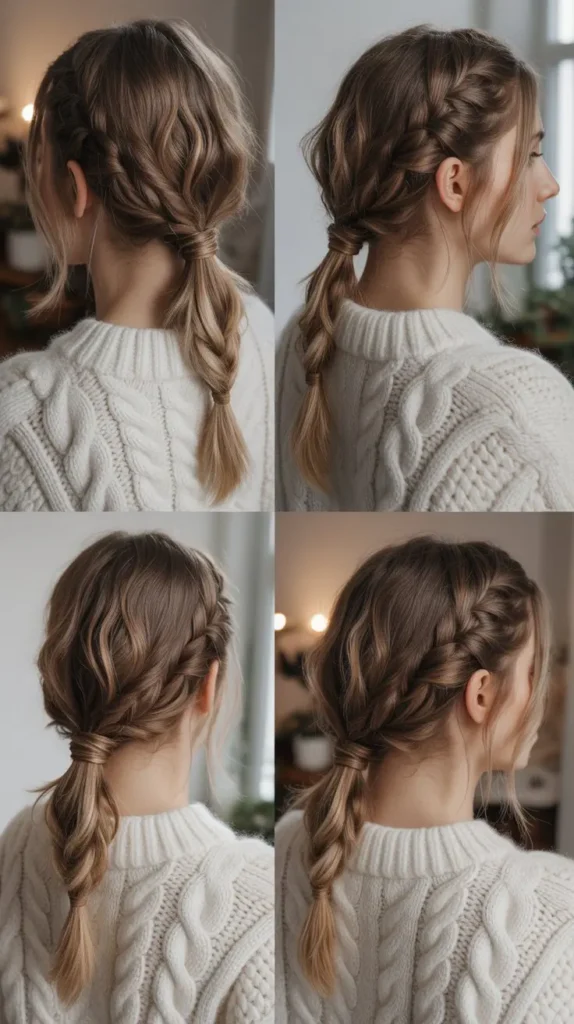 Braided Low Ponytail
