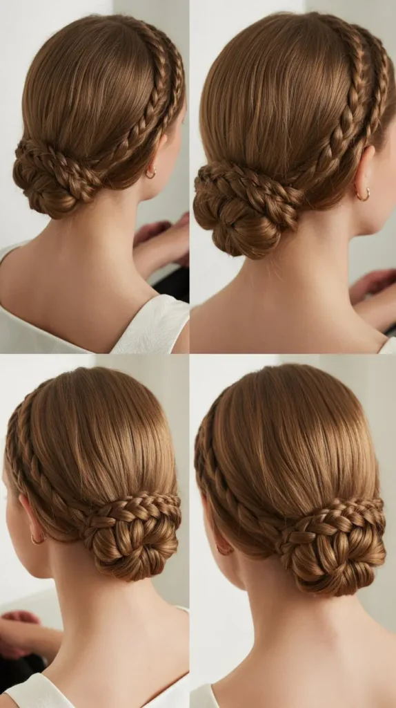 Braided Low Chignon