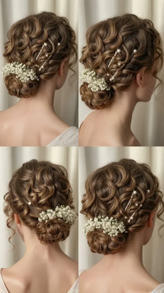 Curly French Twist Updo