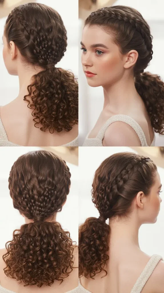 Curly Braided Ponytail