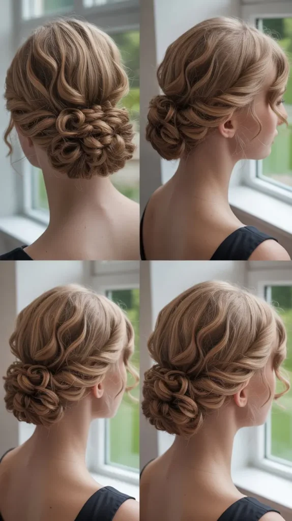 4. Twisted Low Bun